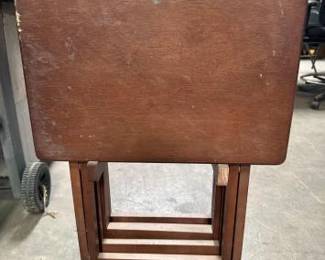 #4034 • Set of Wooden Dining Trays
