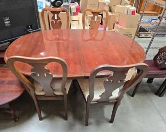 #5514 • Wooden Dining Table with (4) Chairs
