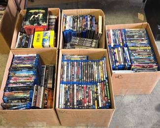 #1116 • 5 Boxes of Blu-ray and HD DVDs

