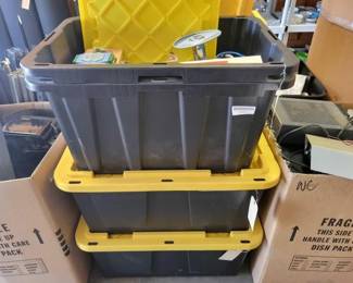 #2556 • 3 Totes of Computer Components
