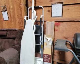 #5038 • 5ft Step Ladder Ironing Board TV Trays Wood Flooring and Pull Up Bar
