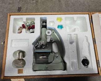 #1592 • Microscope Kit with Wooden Case
