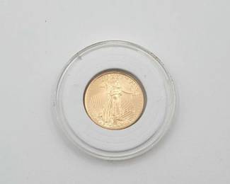 #602 • 2001 1/4oz Fine Gold $10 Liberty Eagle Coin
