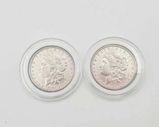 #618 • (2) 1881-1897 Morgan Silver Dollars
