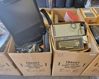 #2552 • Two Boxes of Computer Components and Bags
