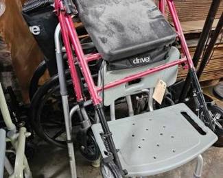 #4084 • Shower Chair, 2 Walkers, and Wheelchair
