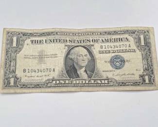 #636 • US Series 1957A $1 Bank Note with Blue Seal
