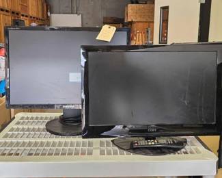 #1008 • Samsung 24" Monitor and Coby 23" LED TV
