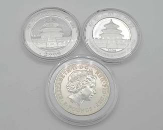 #614 • (3) 1oz Fine Silver Coins
