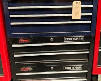 #3036 • 2 Stacking Craftsman Toolbox blue & black
