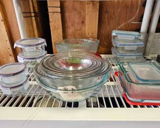 #1530 • Pyrex Bowls and Food Storage with Lids
