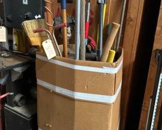 #3012 • Box of Yard Tools
