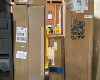 #3106 • Champion All Aluminum Radiator & Vintage Air Radiator & Griffin Radiator & Another Radiator & A 12 Bolt Differential Cover
