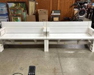 #4056 • 2 Plastic Benches
