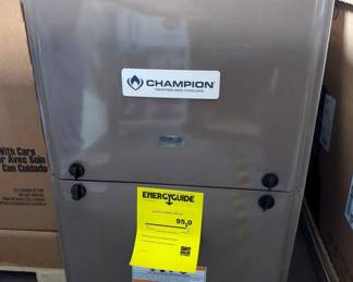 Champion Series 1-Stage Gas Furnace, Model TM9E080C16MP12C, Multi-Position, Natural Gas, 80000 BTU/HR Input, 76000 BTU/HR Output, 24 VAC, 95% AFUE, 1600 cfm Flow Rate, ECM Motor, Previously Installed For 1 Month, No Defects, Warranty Still Active