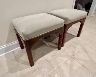 2 Ethan Allen stools/ottomans