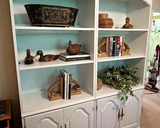 2 separate bookcases