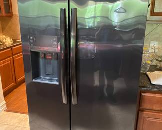 Nice refrigerator only 3 years old. Black stainless. 