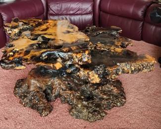 Burl Wood Table