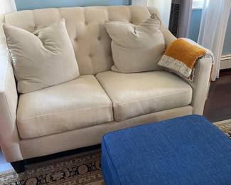 Love seat and ottoman
