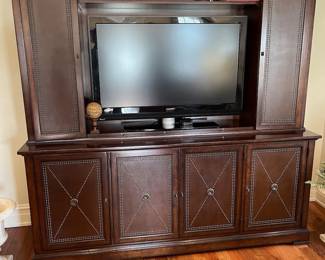 Lexington furniture display or TV cabinet, lighted cabinet