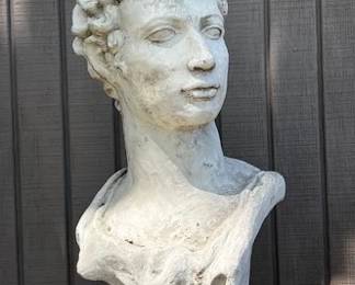 20.5 tall x 11wide cement bust