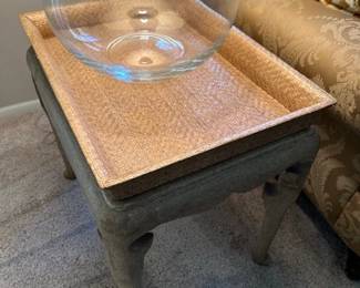 Marge Carson end table 22" x 17"