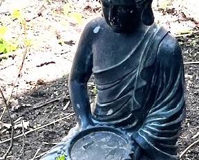 Meditating Buddha, 18"tall x 10"wide