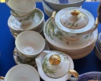 Vintage Kutani Japan gold trim dishes