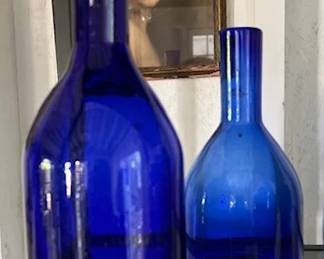 Cobalt blue glass vessels