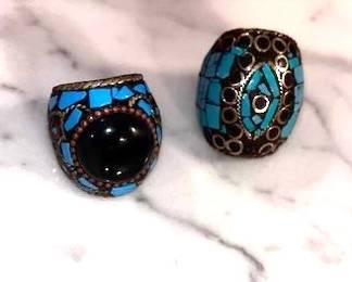 Ethnic mosaic rings