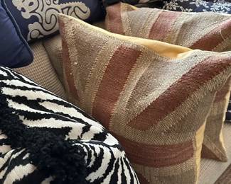Gorgeous large hand woven pillows