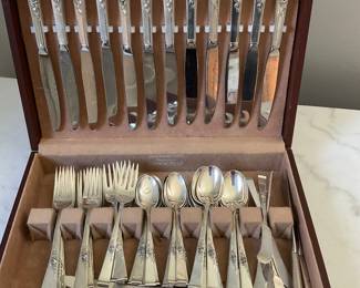 HUGE STERLING FLATWARE SET REED AND BARTON "CLASSIC ROSE"