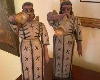 MANY MANY MANY FOLK ART STYLE STATUES