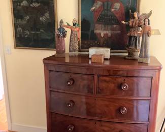 MAGNIFICENT BUREAU WITH MOTHER OF PEARL INLAY