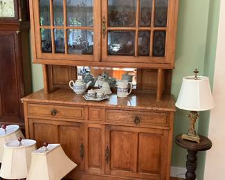 OAK CHINA CABINET