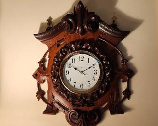 Howard Miller Carved Clock 