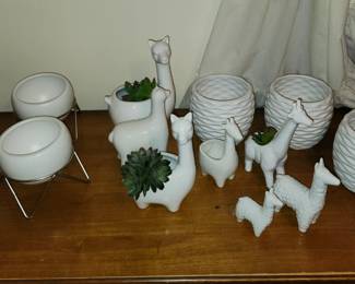 Umbra Planters, Llama Planters. 