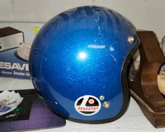 Vintage Glitter Rupp Helmet, fair condition. 
