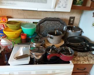 Pots, pans and tupperware