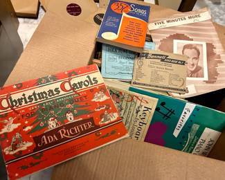 Vintage sheet music 