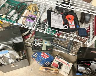 Vintage Craftsman jigsaw $20
Various soldering guns $10-15ea
Black & Decker bullseye stud Finder $30