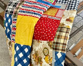 2 vintage twin patchwork quilts $18 each