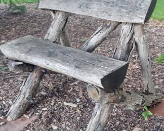 Outdoor Pine Wood Bench - custom made.  $250
36w x 59”d (w/ back support leg) x 41”h (20” seat to ground)