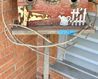 21x 16x 52”h vintage bird house $65
