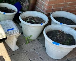 All weather pots $15ea