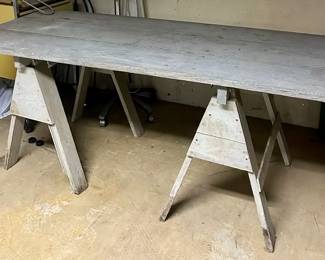 Vntg wood work station $30