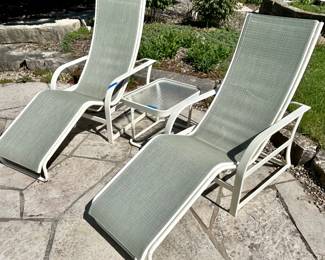 Winston Outdoor Furniture - 
4 chaise lounge chairs available $250ea
(New $$1700ea)