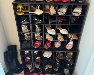 Shoe racks and shoes