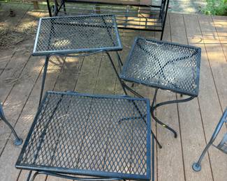 Wrought iron tables